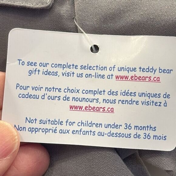 Teddy Bear Grey Suit with red tie & suit case. By MFB Teddy Bears Inc. NWT - Picture 4 of 7